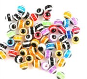 Cateye - katteøje imitat "Evil eye" 6 mm. 100 stk.